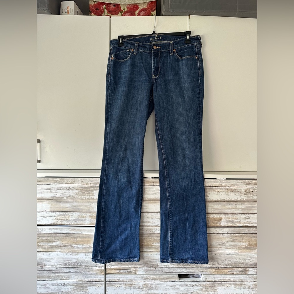 👖 Levi’s The Flirt Bootcut Jeans Size 12 Long Dark Wash Stretch Denim 👖